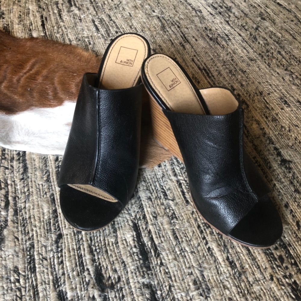 14th & Union Peep-toe Mules